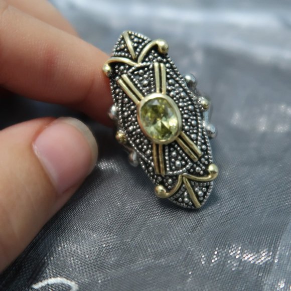 Mixed Metal Statement Ring - Picture 2 of 4